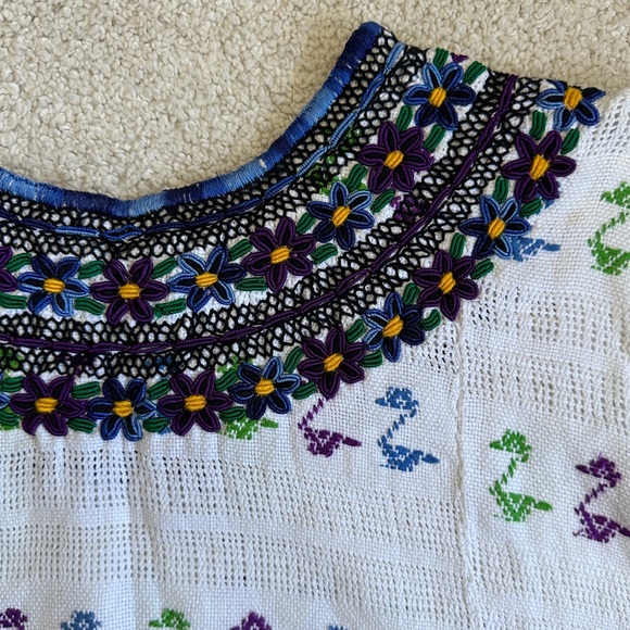 Guatemalan Cape Blouse Hand Woven One of kind Fots xs-xl - Picture 4 of 4